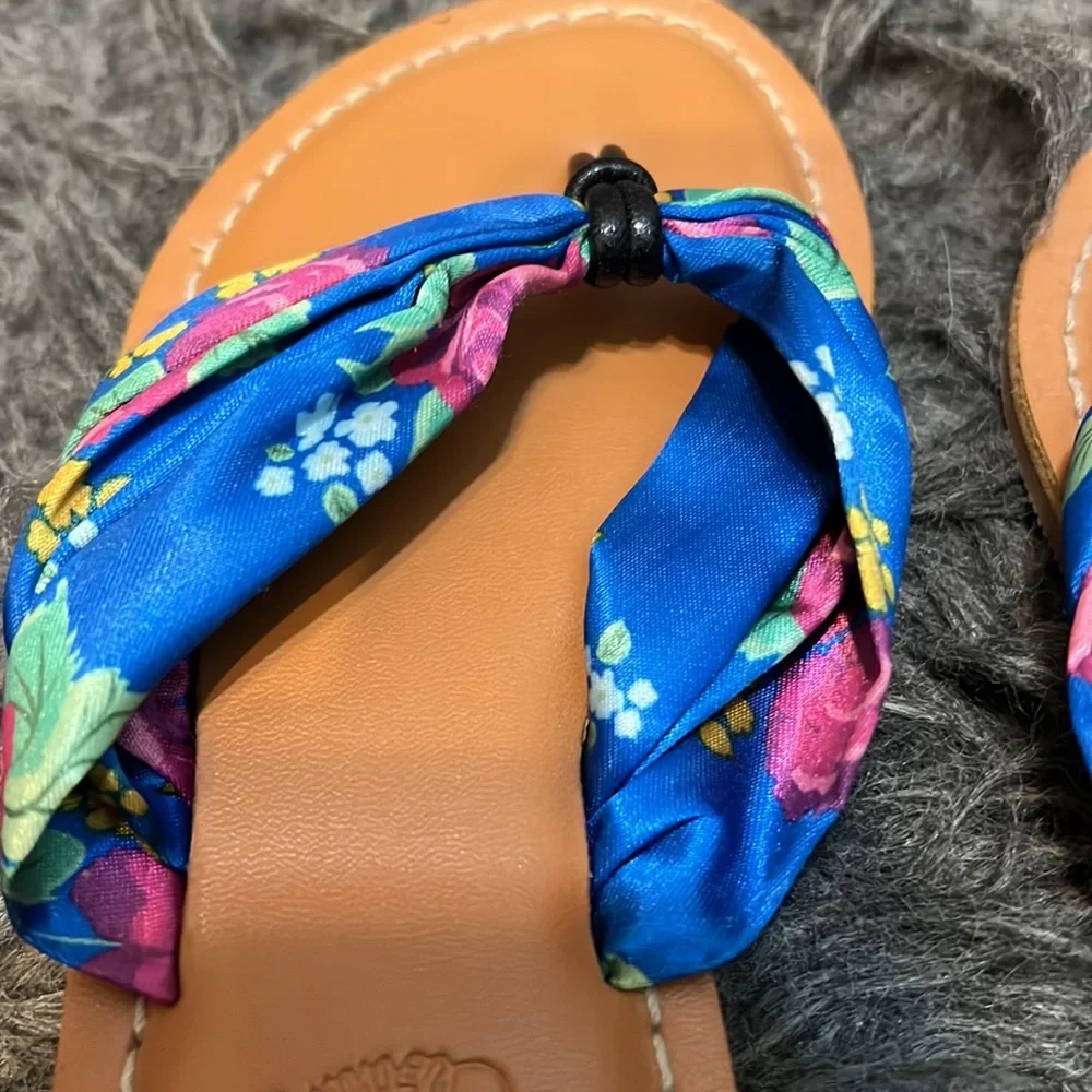 Girls flip flops , sandals, Matilda Jane Clothing brand, size 11.5